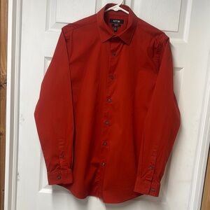 Apt. 9 Men's Orange stretch, slim fit Shirt, 16, 34/35